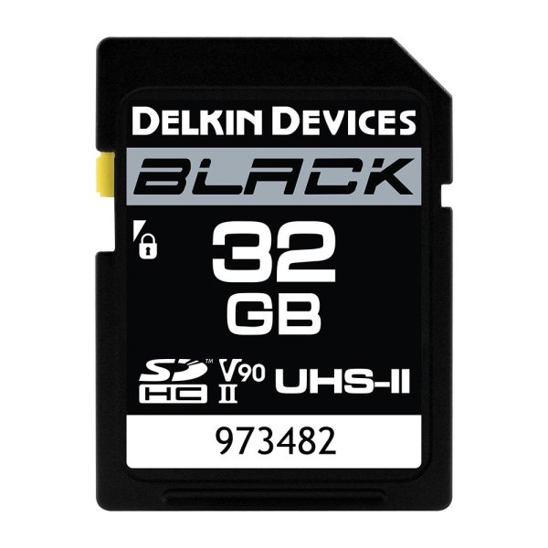 画像1: 32GB BLACK SDHC UHS-II（U3/V90）メモリーカード