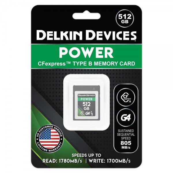 Delkin 512GB POWER CFexpress Type B G4 メモリーカード,CFexpress ...