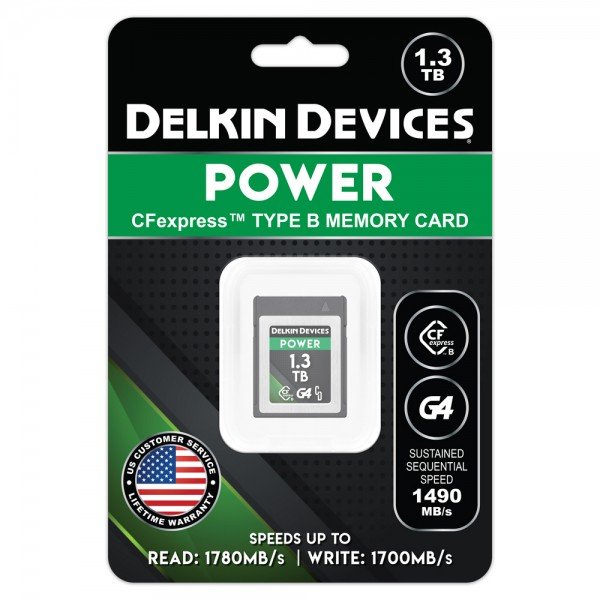Delkin 1.3TB POWER CFexpress Type B G4 メモリーカード,CFexpress 
